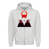 Dove Grey maleficent Zipper Hoodie - artisFamous