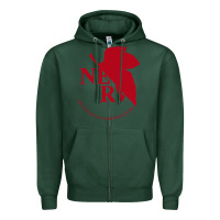 Sports Green nerv  evangelion Zipper Hoodie - artisFamous