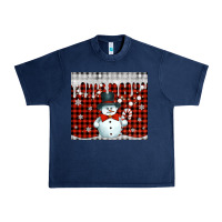 Navy christmas snowman tumbler Urban Heavy Tee - Jasminsmagicworld