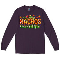 Plum Nachos Valentine Long Sleeve Tee - CowhideDigitalArt