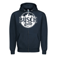 Navy vintage busch light Zipper Hoodie - artisFamous