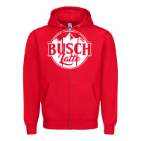 Red vintage busch light Zipper Hoodie - artisFamous