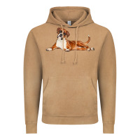 Vintage Camel Boxer Dog Illustrations Vintage Hoodie - LillyAllenDesigns