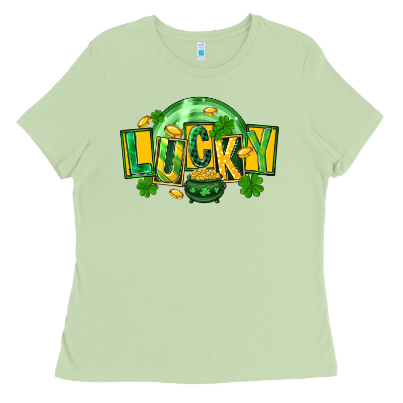 St. Patrick's Day Lucky Ladies Tee by FaDigitalArtStudio | Teevron