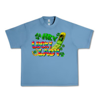 Pebble Blue Hey lucky lady flip phone Urban Heavy Tee - FaDigitalArtStudio