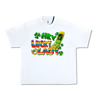 White Hey lucky lady flip phone Urban Heavy Tee - FaDigitalArtStudio