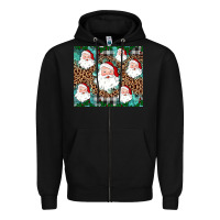 Black santa Zipper Hoodie - JahusDesignShop