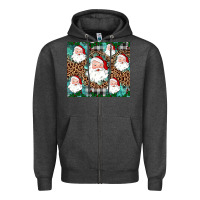 Charcoal Heather santa Zipper Hoodie - JahusDesignShop