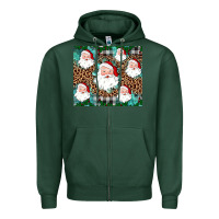 Sports Green santa Zipper Hoodie - JahusDesignShop