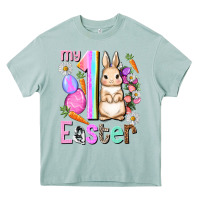 Arona My first Easter Girl Easter Day Heavy Core Tee - HowdyJamesFarm