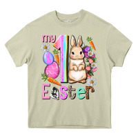 Mossy My first Easter Girl Easter Day Heavy Core Tee - HowdyJamesFarm
