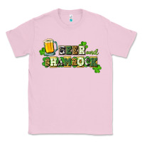 Bubblegum Pink Beer and shamrock Classic Tee - CowGirlArtShop