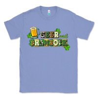 Colony Blue Beer and shamrock Classic Tee - CowGirlArtShop