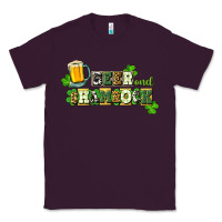 Plum Beer and shamrock Classic Tee - CowGirlArtShop