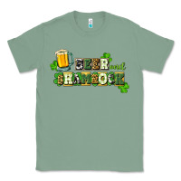 Sage Beer and shamrock Classic Tee - CowGirlArtShop