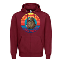 Retro Sunset Just A Girl Who Loves Bigfoot Zipper Hoodie | Teevron