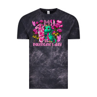 Cloud Black my first valentine's day dragon Vintage Tee - FaDigitalArtStudio