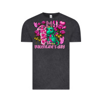 Vintage Black my first valentine's day dragon Vintage Tee - FaDigitalArtStudio
