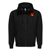Black Bochum Zipper Hoodie - artisFamous