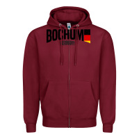 Burgundy Bochum Zipper Hoodie - artisFamous