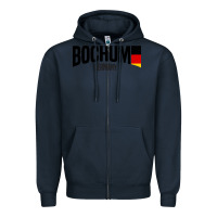 Navy Bochum Zipper Hoodie - artisFamous