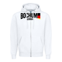 White Bochum Zipper Hoodie - artisFamous