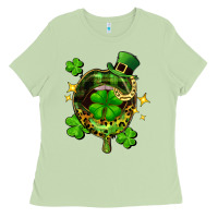 Matcha St. Patrick's Day lip Ladies Tee - FaDigitalArtStudio