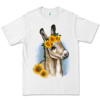 White Sunflower Baby Donkey Premium Tee - RanaPortraitStore