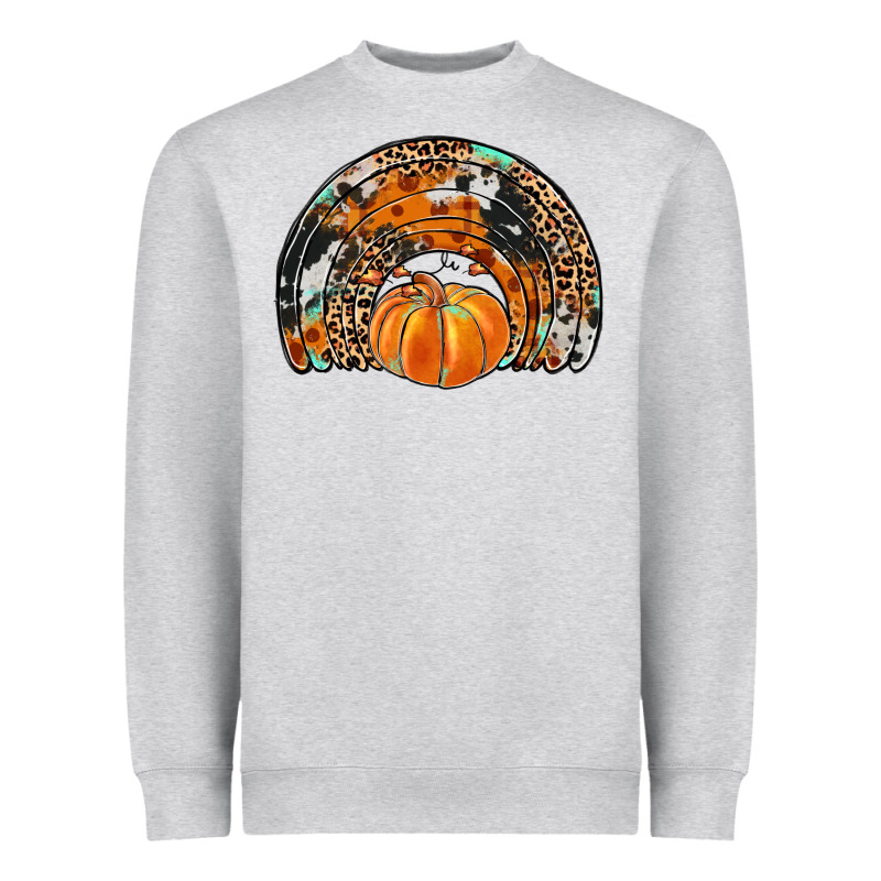 Western Pumpkin Fall Rainbow Heavyweight Sweatshirt by JahusDesignShop | Teevron