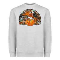 Heather Grey western pumpkin fall rainbow Heavyweight Sweatshirt - JahusDesignShop