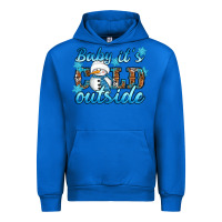 Cobalt Baby it's cold outside Urban Hoodie - RanaPortraitStore