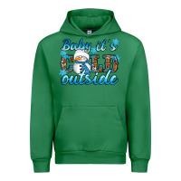 Emerald Baby it's cold outside Urban Hoodie - RanaPortraitStore
