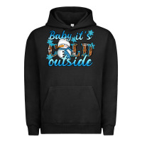 Pigment Black Baby it's cold outside Urban Hoodie - RanaPortraitStore
