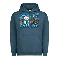 Pigment Midnight Navy Baby it's cold outside Urban Hoodie - RanaPortraitStore