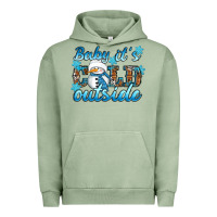 Pigment Oil Green Baby it's cold outside Urban Hoodie - RanaPortraitStore