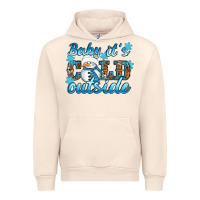 Sandshell Baby it's cold outside Urban Hoodie - RanaPortraitStore