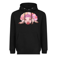 Black balerina baby pig with tutu Heavyweight Hoodie - RanaPortraitStore