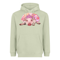 Matcha balerina baby pig with tutu Heavyweight Hoodie - RanaPortraitStore