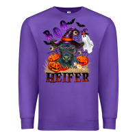 Purple Boo heifer black angus Premium Sweatshirt - RanaPortraitStore