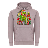 Vintage Zinc Merry Rexmas Vintage Hoodie - CowhideDigitalArt