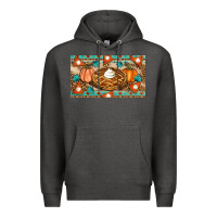 Charcoal Heather pumpkin pie Premium Hoodie - Artiststas