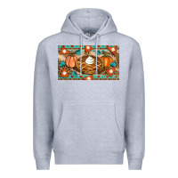 Heather Grey pumpkin pie Premium Hoodie - Artiststas