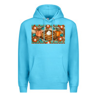 Ocean Blue pumpkin pie Premium Hoodie - Artiststas