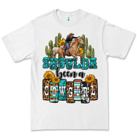 White shoulda been a cowgirl Premium Tee - OliviaCreatesArt
