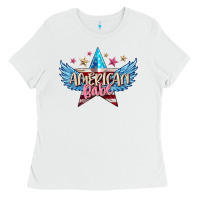White American babe Ladies Tee - FaDigitalArtStudio