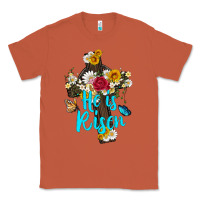 Copper he is rısen with cross and butterfly Classic Tee - Artiststas