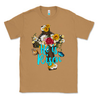 Toasted Coconut he is rısen with cross and butterfly Classic Tee - Artiststas