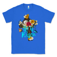 True Royal he is rısen with cross and butterfly Classic Tee - Artiststas
