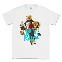 White he is rısen with cross and butterfly Classic Tee - Artiststas