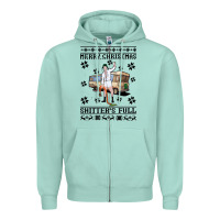 Seafoam merry christmas shitters full Zipper Hoodie - artisFamous